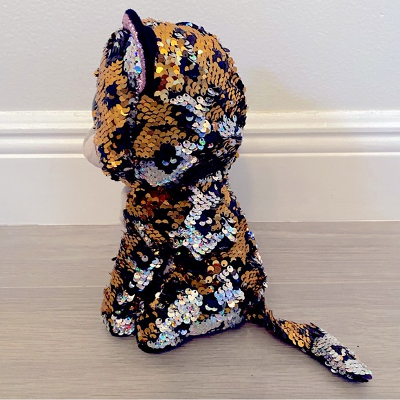 NWOT TY Sterling Leopard Flippable - Picture 2 of 7